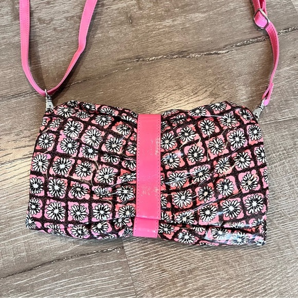 VERA BRADLEY Frill pink multicolor shoulder, crossbody bag, handbag, pur… - Picture 2 of 9